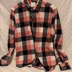 Pink American Eagle flannel